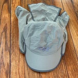 Outdoor Research Light Gray Cap with Neck Cover